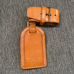 Louis Vuitton Natural Leather Luggage Tag